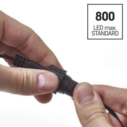 LED-välisvalguskett 100xLED/15m IP44 külmvalge