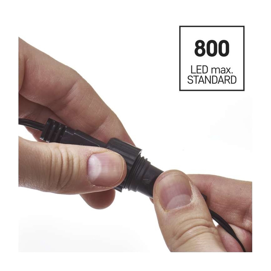 LED-välisvalguskett 100xLED/15m IP44 külmvalge