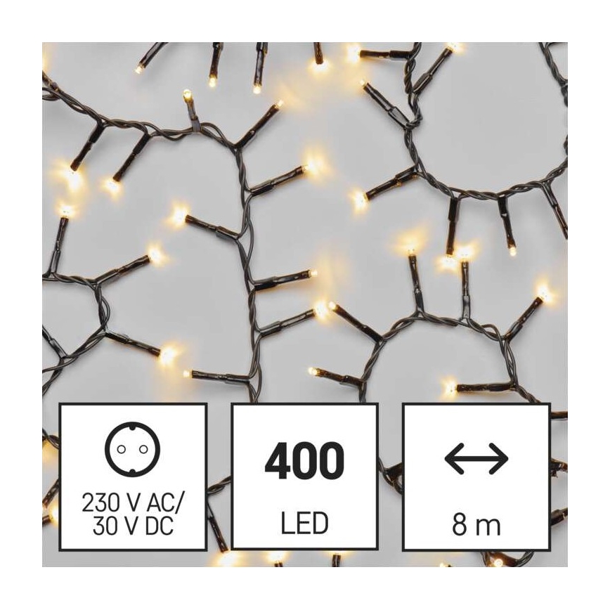 LED välisvalguskett 400xLED/13m IP44 soe valge