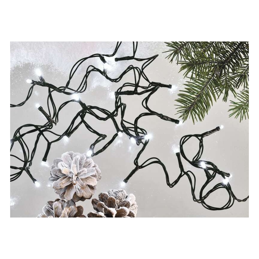 LED-välisvalguskett 40xLED/9m IP44 külmvalge