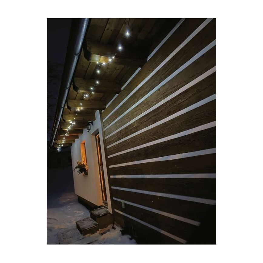 LED-välisvalguskett 40xLED/9m IP44 külmvalge