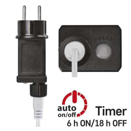 LED välisvalguskett 40xLED/9m IP44 külmvalge