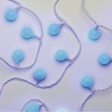 LED-välisvalguskett 40xLED/9m IP44 sinine