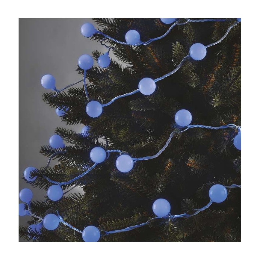 LED-välisvalguskett 40xLED/9m IP44 sinine