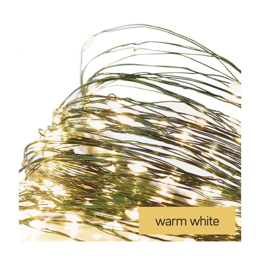 LED-välisvalguskett 40xLED/9m IP44 soe valge