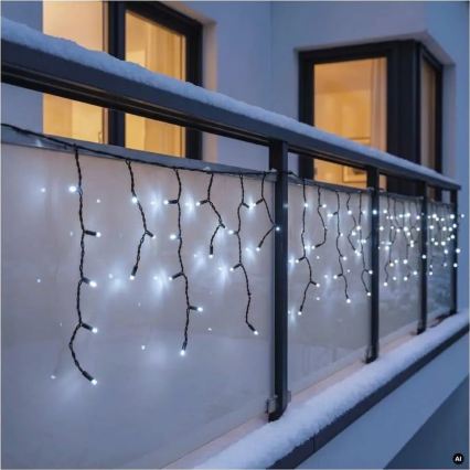LED välisvalguskett 50xLED/3x0,4m IP44 külmvalge