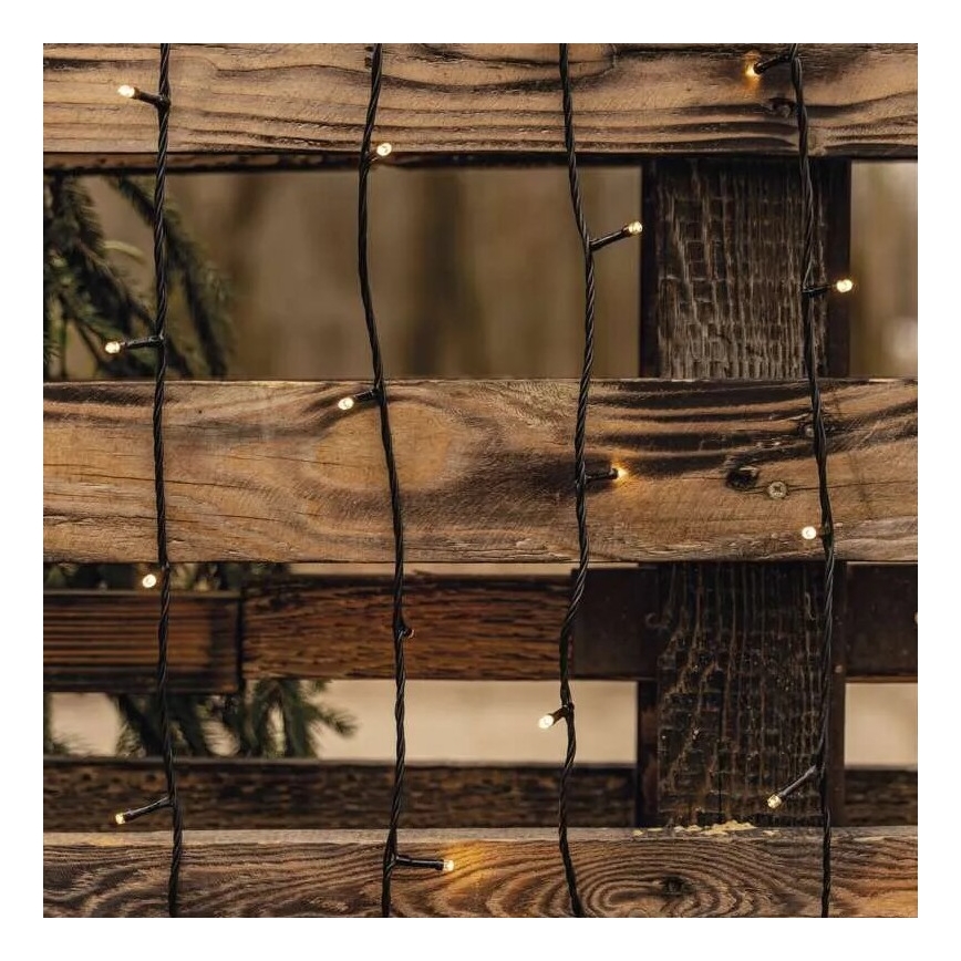 LED välisvalguskett 50xLED/5m IP44 soe valge