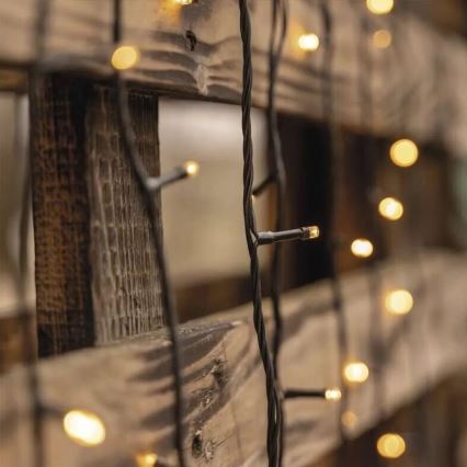 LED välisvalguskett 50xLED/5m IP44 soe valge