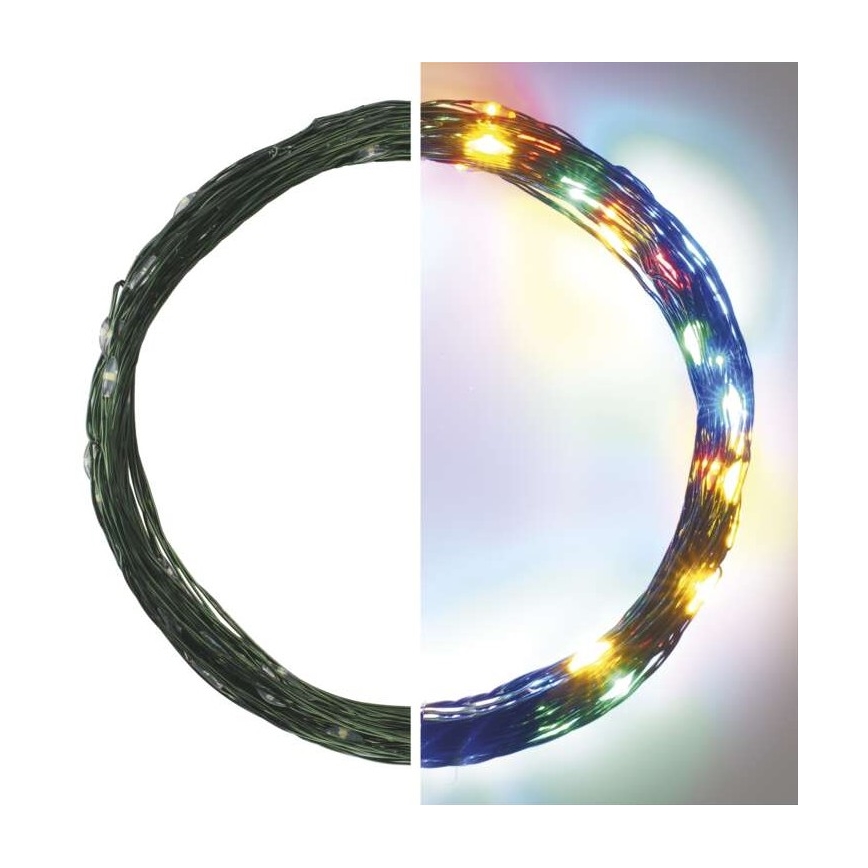 LED välisvalguskett, 75 LED, 12,5 m, IP44, mitmevärviline