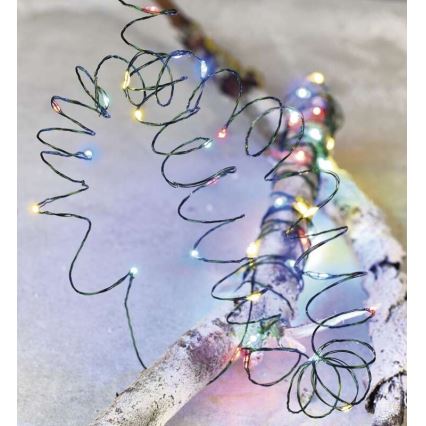 LED välisvalguskett, 75 LED, 12,5 m, IP44, mitmevärviline