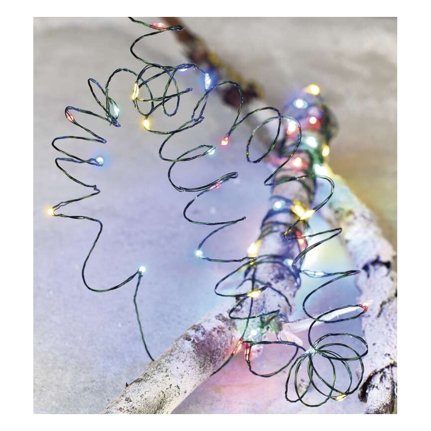 LED välisvalguskett, 75 LED, 12,5 m, IP44, mitmevärviline