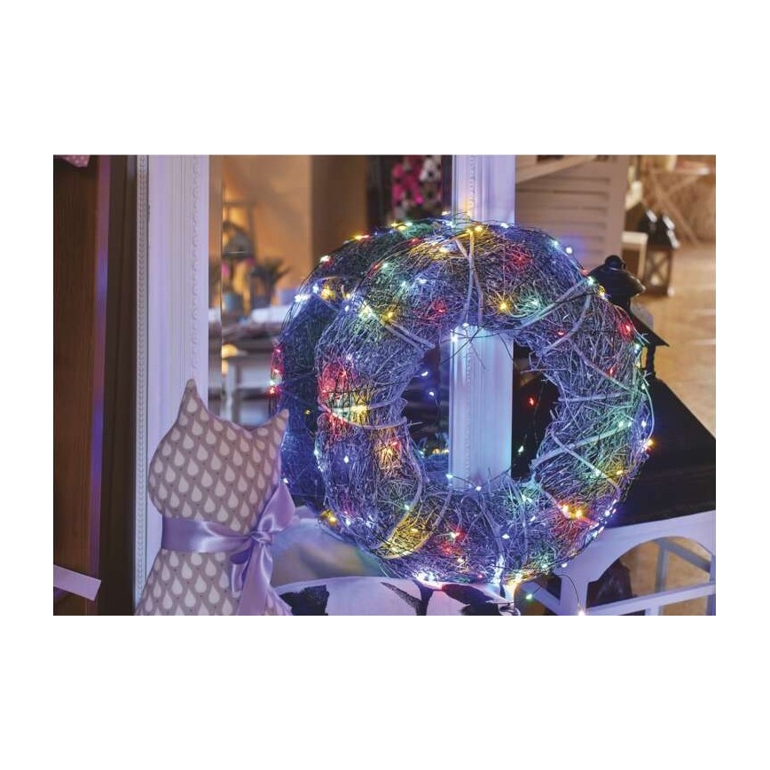 LED välisvalguskett, 75 LED, 12,5 m, IP44, mitmevärviline