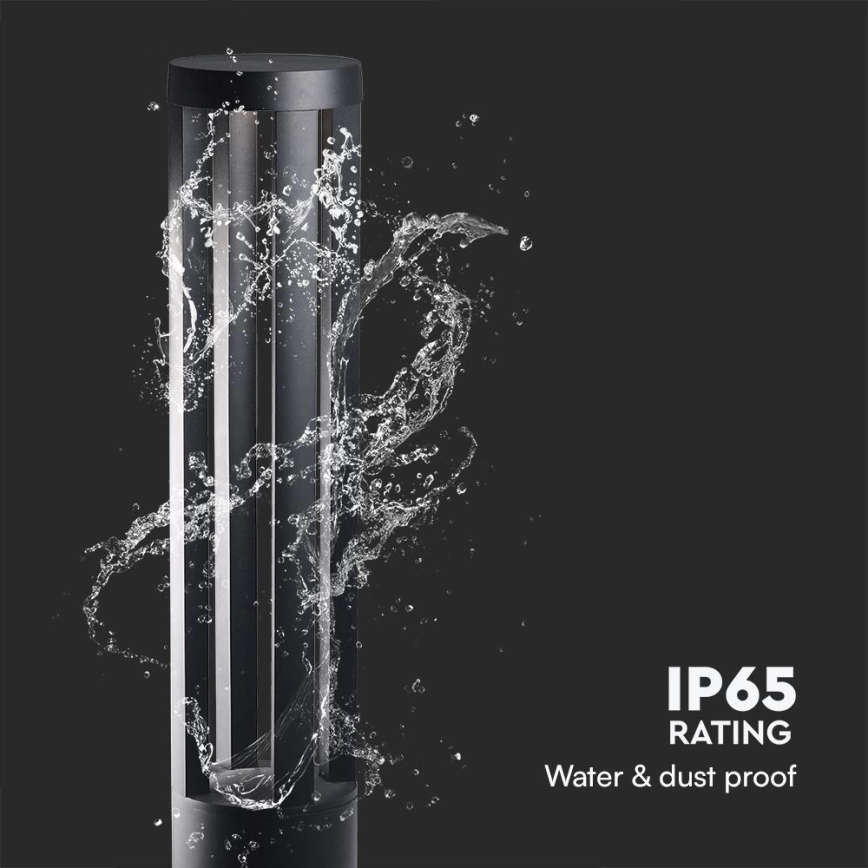 LED välisvalgusti 10 W, 230 V, 3000 K, IP65, 80 cm, must