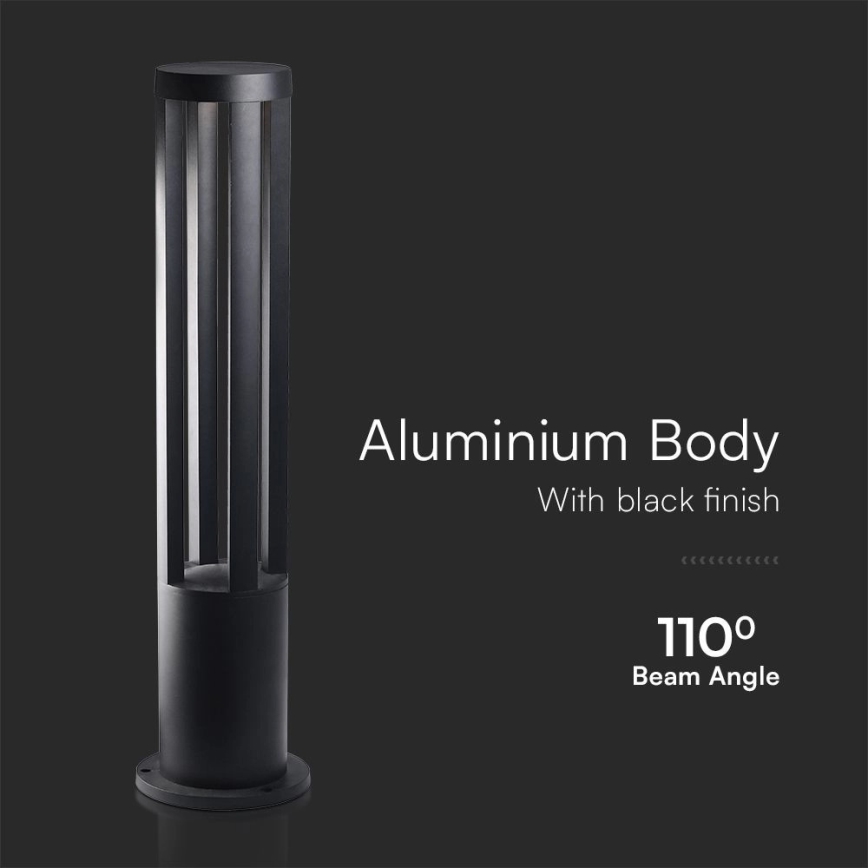 LED välisvalgusti 10 W, 230 V, 3000 K, IP65, 80 cm, must