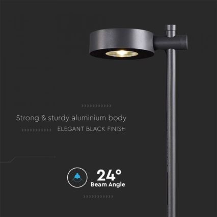 LED Välisvalgusti LED/7W/230V 3000K IP65 must