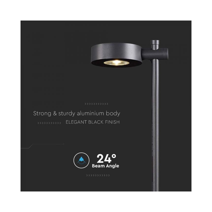 LED Välisvalgusti LED/7W/230V 3000K IP65 must