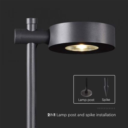 LED Välisvalgusti LED/7W/230V 3000K IP65 must