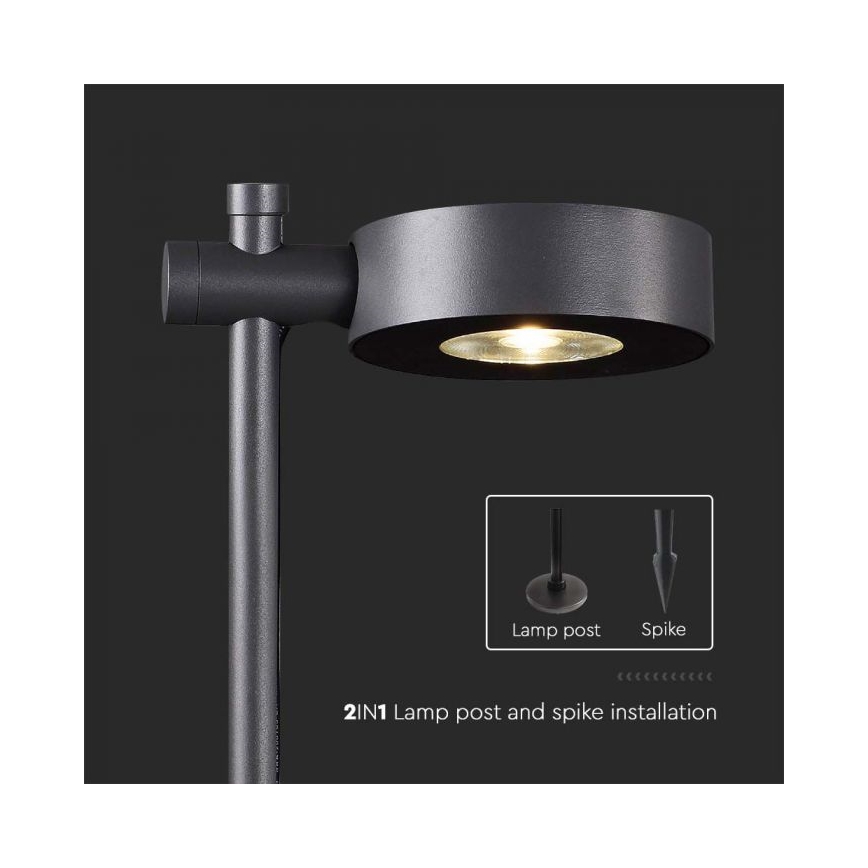 LED Välisvalgusti LED/7W/230V 3000K IP65 must