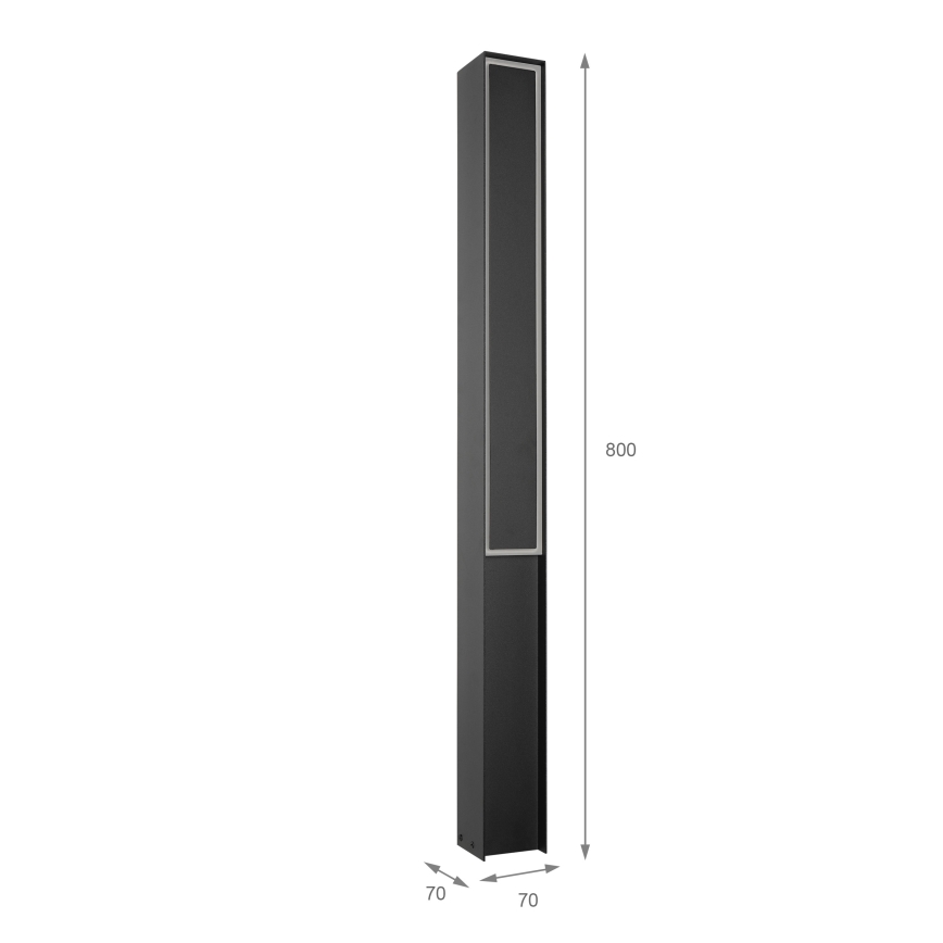 LED-välisvalgusti MODO LED/23,4W/230V 4000K IP44 80 cm must