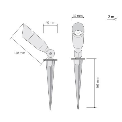 LED välisvalgusti OKO 1xLED/1W/350mA IP54