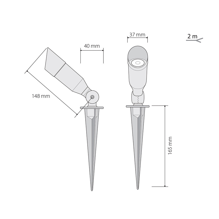 LED välisvalgusti OKO 1xLED/1W/350mA IP54