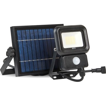 LED Välisvalgusti päikeseenergial, anduriga LED/10W/3,7V 6500K IP65 2200 mAh