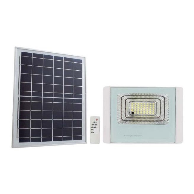 LED Välisvalgusti päikeseenergial LED/20W/3,2V IP65 4000K 20000 mAh + kaugjuhtimispult