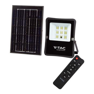 LED Välisvalgusti päikeseenergial LED/6W/3,2V 4000K IP65 5000 mAh + kaugjuhtimispult