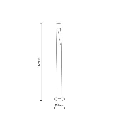 LED-välisvalgusti SENA L LED/5W/230V IP65 80 cm beež