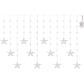 LED välisvalgustite rida 120xLED/8 funktsiooni 3xAA 1,7 m IP44 külmvalge