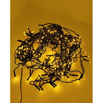 LED välisvalgustuse kett 200xLED/230V 7,6 m IP44 must