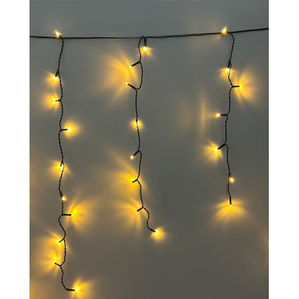 LED välisvalgustuse kett 200xLED/230V 7,6 m IP44 must