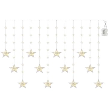 LED välisvalgustuse valguskett 120xLED 3xAA 1,7 m IP44 soe valge