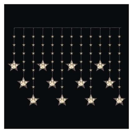 LED välisvalgustuse valguskett 120xLED 3xAA 1,7 m IP44 soe valge