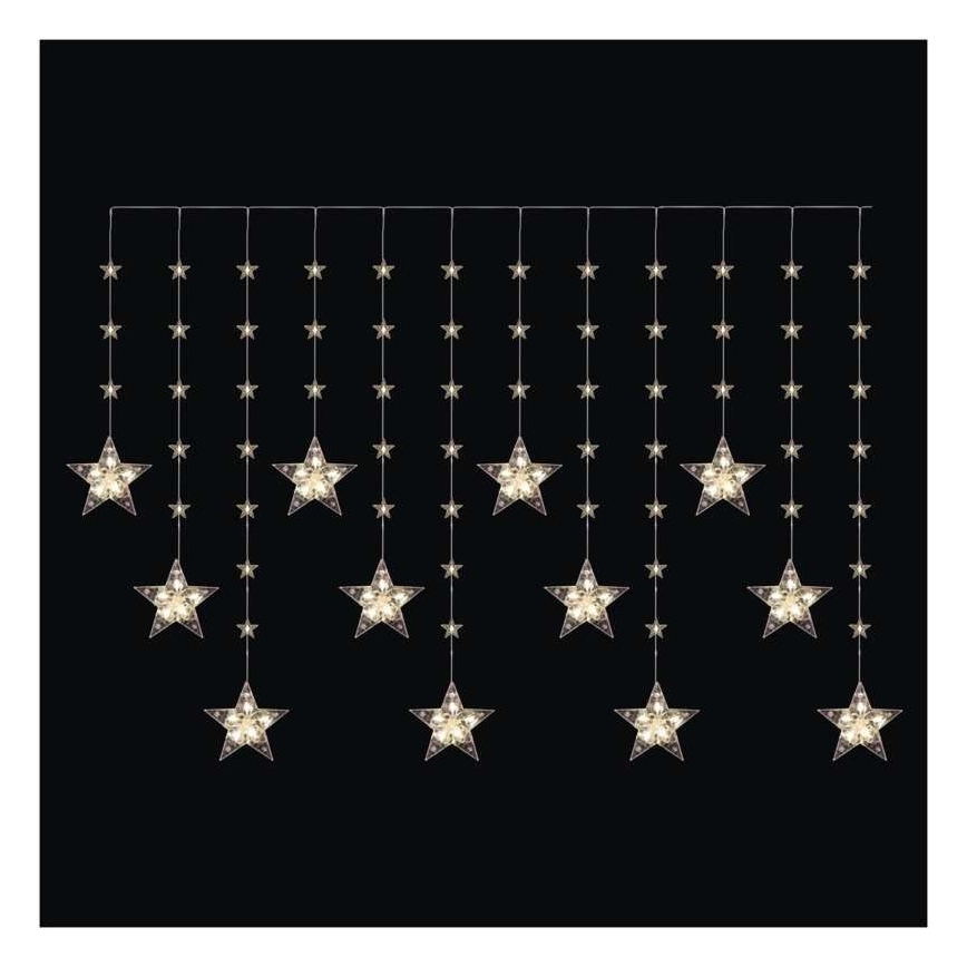 LED välisvalgustuse valguskett 120xLED 3xAA 1,7 m IP44 soe valge