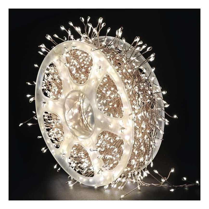 LED välisvalgustuskett 1920xLED/8 funktsiooniga 19,2m IP44 soe valge