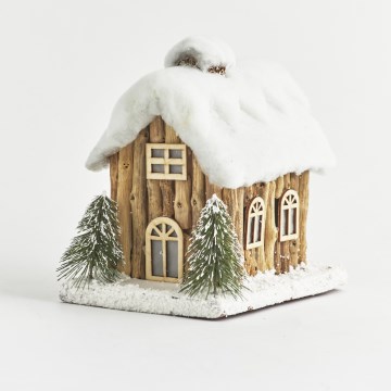 LED välitingimuste jõulukaunistus 4xLED/2xAA IP44 majake