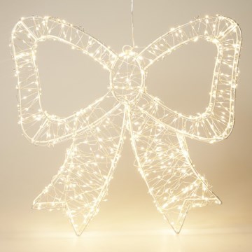 LED välitingimustele mõeldud jõulukaunistus 720xLED/6W/230V 46 cm IP44 soe valge lips/valge