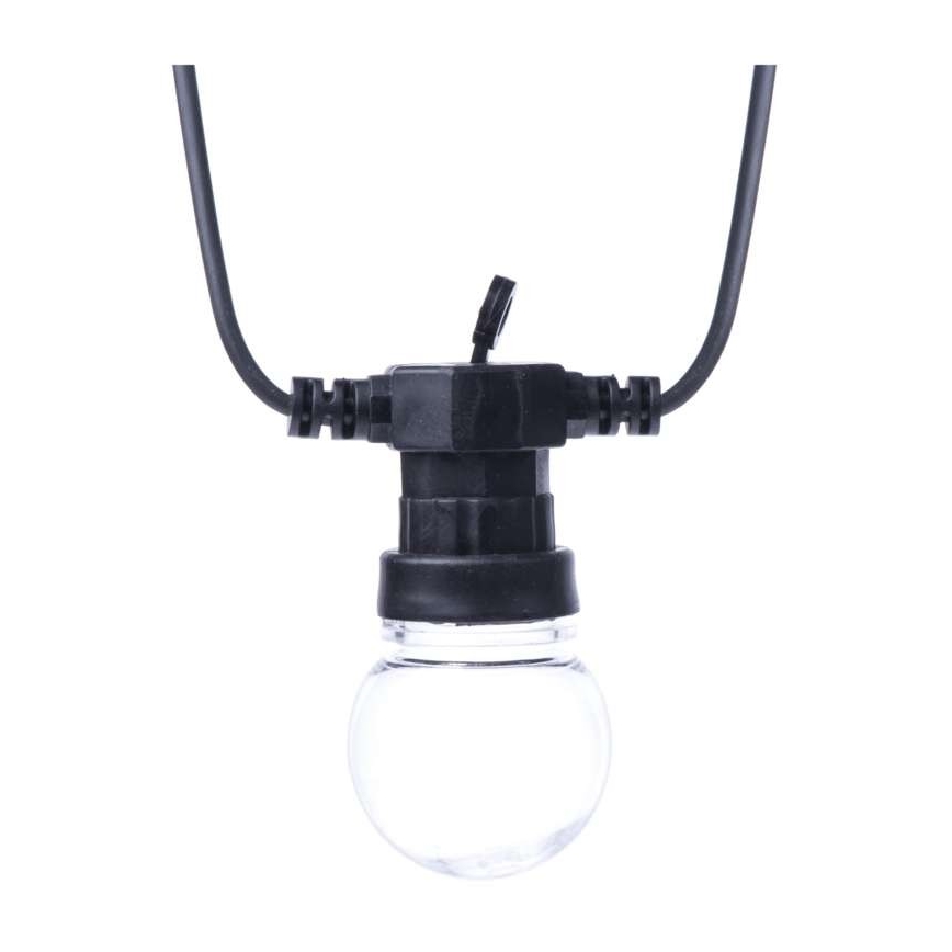 LED välitingimustes kasutatav dekoratiivne valguskett 10xLED/10m IP44 läbipaistev