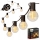 LED välitingimustesse mõeldud dekoratiivne valguskett 25xE12/1W/230V 17,5 m IP65 must
