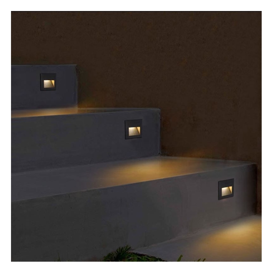 LED Välitrepivalgusti Q7 LED/3W/230V IP44