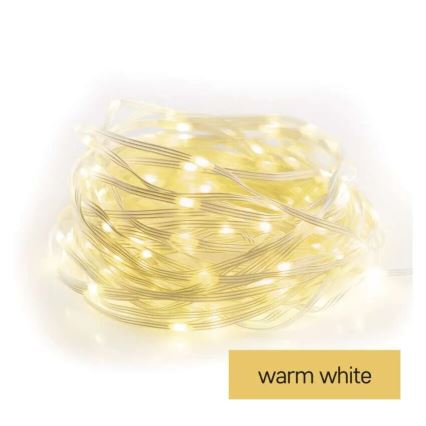 LED-välivalguskett 160×LED / 21 m, IP44, soe valge