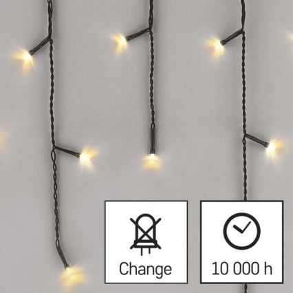 LED välivalguskett 200 LED / 8 režiimi, 8,6 m, IP44, soe valge