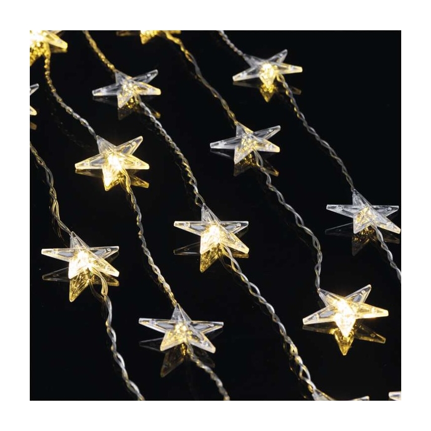 LED-välivalguskett 30xLED/3,9 m, IP44 — tähekujulised