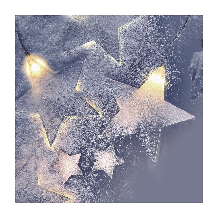 LED-välivalguskett 30xLED/3,9 m, IP44 — tähekujulised