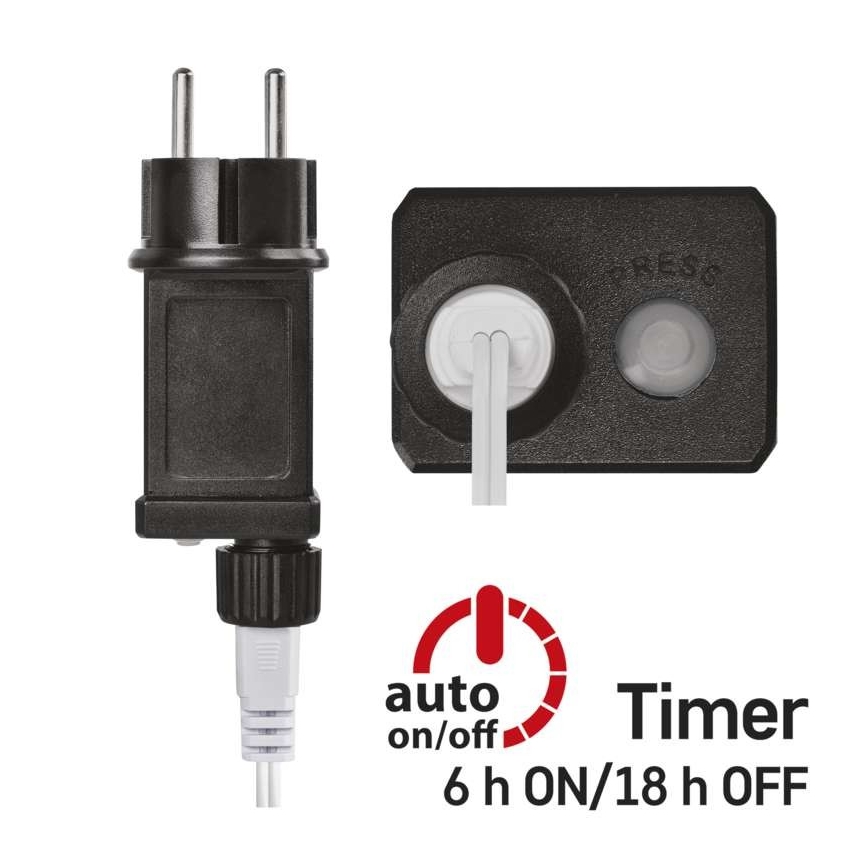 LED välivalguskett 40 LED / 9 m IP44 soe valge