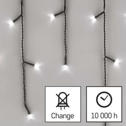 LED välivalguskett 600xLED/8 režiimi 15m IP44 külmvalge