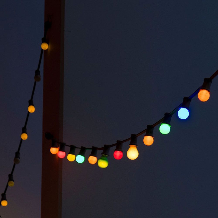 LED Välivalguskett STRING 10m 20xLED/0,5W/230V IP44
