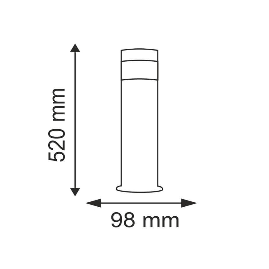 LED Välivalgusti COLLUM 1xLED/3,6W/230V IP44 52 cm