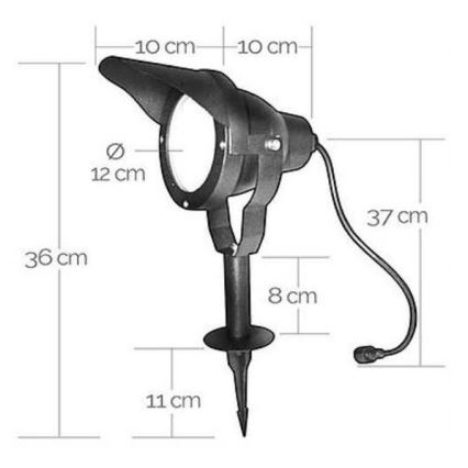 LED Välivalgusti EASY CONNECT 1xGU10/10W/230V IP67 must